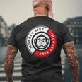 Monkey Bike レッドグラフィック メンズTシャツ バックプリント 高齢者への贈り物