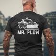Mr Plow 面白い 皮肉なノベルティプラウトラック メンズTシャツ バックプリント 高齢者への贈り物