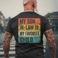 Myon In Law Is My Favorite Child 父の日 メンズTシャツ バックプリント 高齢者への贈り物