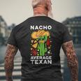 Nacho Average Texan Burrito ベジタリアン ジャラペーニョ タコス ナチョス メンズTシャツ バックプリント 高齢者への贈り物