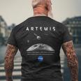 Nasa アルテミス オリオン ムーン インシグニア ミートボール ロゴ メンズTシャツ バックプリント 高齢者への贈り物