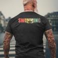 Natación Nadar Deporte Retro -Intage Brazada Nadador Camiseta Hombre Estampado Espalda Regalos para ancianos
