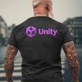 Nerdy Unity コンピュータープログラマー プログラム 数学 教師 オタク メンズTシャツ バックプリント 高齢者への贈り物