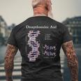 Nerdyintage Dna 遺伝学 化学 生物学 科学の先生 メンズTシャツ バックプリント 高齢者への贈り物