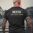 Nesta The Man The Myth The Legend メンズTシャツ バックプリント 高齢者への贈り物