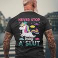 Nevertop Being Alut ユニコーン 面白い 大人 ユーモア 格言 メンズTシャツ バックプリント 高齢者への贈り物