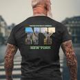 New York Citykyline Outfit I Love New York New York City メンズTシャツ バックプリント 高齢者への贈り物