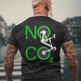 No Co2 サイクリング 気候変動対策 グリーンエネルギー Mtb メンズTシャツ バックプリント 高齢者への贈り物