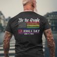 No Kings Day June 14Th Protest 2025 No Kings In America Men's T-shirt Back Print Gifts for Old Men