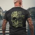 No Pain No Gain- メンズ スカル マインドセット モチベーションジム メンズTシャツ バックプリント 高齢者への贈り物