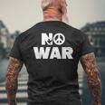 No War Peace No War No WarNo War メンズTシャツ バックプリント 高齢者への贈り物