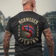 Norway Fishing Tour 2025 T-Shirt mit Rückendruck Geschenke für alte Männer