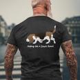 Nothing But A Basset Hound Dog Love For The Basset Baritone メンズTシャツ バックプリント 高齢者への贈り物