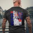 Nyc ニューヨーク市自由の女神 アメリカ国旗 メンズTシャツ バックプリント 高齢者への贈り物