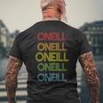 Oneillの名前 メンズTシャツ バックプリント 高齢者への贈り物