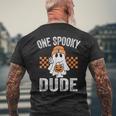 Onepooky Dude Ghost Dude ハロウィン メンズTシャツ バックプリント 高齢者への贈り物