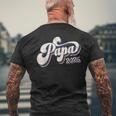 Papa 2025 初めての父の日 父性 新しいパパ メンズTシャツ バックプリント 高齢者への贈り物