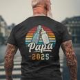 Papa 2025 年、新しいパパ、赤ちゃん発表 メンズTシャツ バックプリント 高齢者への贈り物
