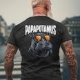 Papapotamus Festa Del Papà Miglior Papà Ippopotamo T-shirt da uomo con stampa posteriore Regalos para ancianos