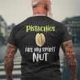 Pistachios Are Mypirit ナッツアイスクリームトッピングチョコレート メンズTシャツ バックプリント 高齢者への贈り物