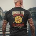 Pizzaioli Divertente Pizzaiolo Uomo Festa Del Papà T-shirt da uomo con stampa posteriore Regalos para ancianos