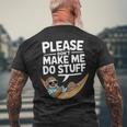 Please Don’T Make Me Dotuff Lazy Humor メンズTシャツ バックプリント 高齢者への贈り物