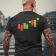 Pocket Cryptotocks グラフ トレーダー 投資家 メンズ レディース メンズTシャツ バックプリント 高齢者への贈り物