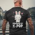 Powered By Kpop Rabbit韓国ポップマーチ K-Popグッズ メンズTシャツ バックプリント 高齢者への贈り物