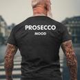 Prosecco Mood X シャンパンワイン ヴィーノ デリシャスワイン メンズTシャツ バックプリント 高齢者への贈り物