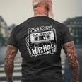 Raised On Oldchool Hip Hop レトロ ラップ カセット 80 90 メンズTシャツ バックプリント 高齢者への贈り物