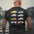 Rally Legends Group B クラシック ラリーカー デザイン メンズTシャツ バックプリント 高齢者への贈り物