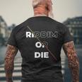 Riddim Or Die ダブステップギフト メンズTシャツ バックプリント 高齢者への贈り物