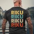 Riku 陸 メンズTシャツ バックプリント 高齢者への贈り物