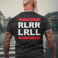 Rlrr Lrll シングルパラディドルドラム ルーディメント メンズTシャツ バックプリント 高齢者への贈り物