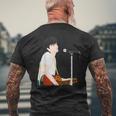 Rocker Old Rookie Original Illustration Bandman Rock メンズTシャツ バックプリント 高齢者への贈り物