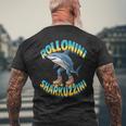 Rolloliniharkuzzini ミームローラーシャーク イタリアンブレインレッド メンズTシャツ バックプリント 高齢者への贈り物