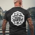 Rpg愛好家のためのjust One More Quest Gamer メンズTシャツ バックプリント 高齢者への贈り物