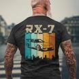 Rx-7 Jdm Japan モータースポーツ エフィニ日本スポーツカー ヴィンテージ メンズTシャツ バックプリント 高齢者への贈り物
