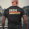 Sade 名前入り レトロヴィンテージ 80年代 90年代 誕生日 メンズTシャツ バックプリント 高齢者への贈り物