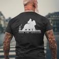 Save The Gorillas ママ&ベイビーゴリラ メンズTシャツ バックプリント 高齢者への贈り物