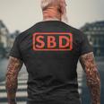 Sbd スクワットベンチ デッドリフト パワーリフティング ジムウェア Ogbd メンズTシャツ バックプリント 高齢者への贈り物