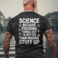 Science Because Figuring Things Out プロ 先生 科学 メンズTシャツ バックプリント 高齢者への贈り物