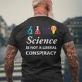 Science Is Not A Liberal Conspiracy リベラルシャツ メンズTシャツ バックプリント 高齢者への贈り物