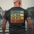 Sedrick The Man The Myth The Legend面白い パーソナライズ 引用 メンズTシャツ バックプリント 高齢者への贈り物