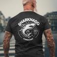 Sharkharknado Forecast ファニーグラフィックtシャツ メンズTシャツ バックプリント 高齢者への贈り物