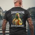Shimpanzini Bananini メンズTシャツ バックプリント 高齢者への贈り物