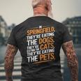 Springfieldでは、They Eating The Cats The Dogs The Pet メンズTシャツ バックプリント 高齢者への贈り物