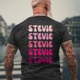 Stevie メンズTシャツ バックプリント 高齢者への贈り物