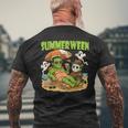 Summerween Horror Characters Halloween On The Beach Men's T-shirt Back Print Gifts for Old Men