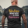 Sunshine Mix With A Little Hurricane 面白い皮肉な引用 メンズTシャツ バックプリント 高齢者への贈り物